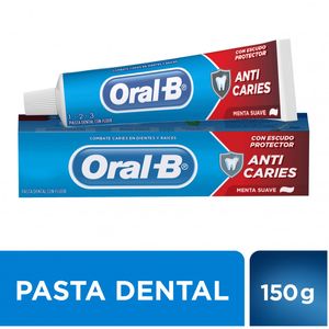 Crema Dental 123 Anti caries Menta Suave Con Flúor