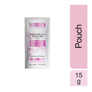 Pouch De Máscara Capilar Con Keratina Para Cabellos Con Daño Extremo
