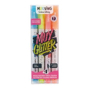 Resaltadores Tinta Liquida Muy Glitter
