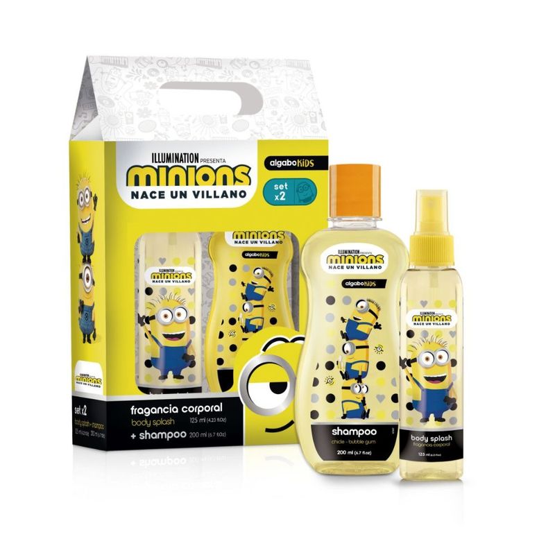 Set-Body-Splash-Minions-125-Ml---Shampoo-200-ML