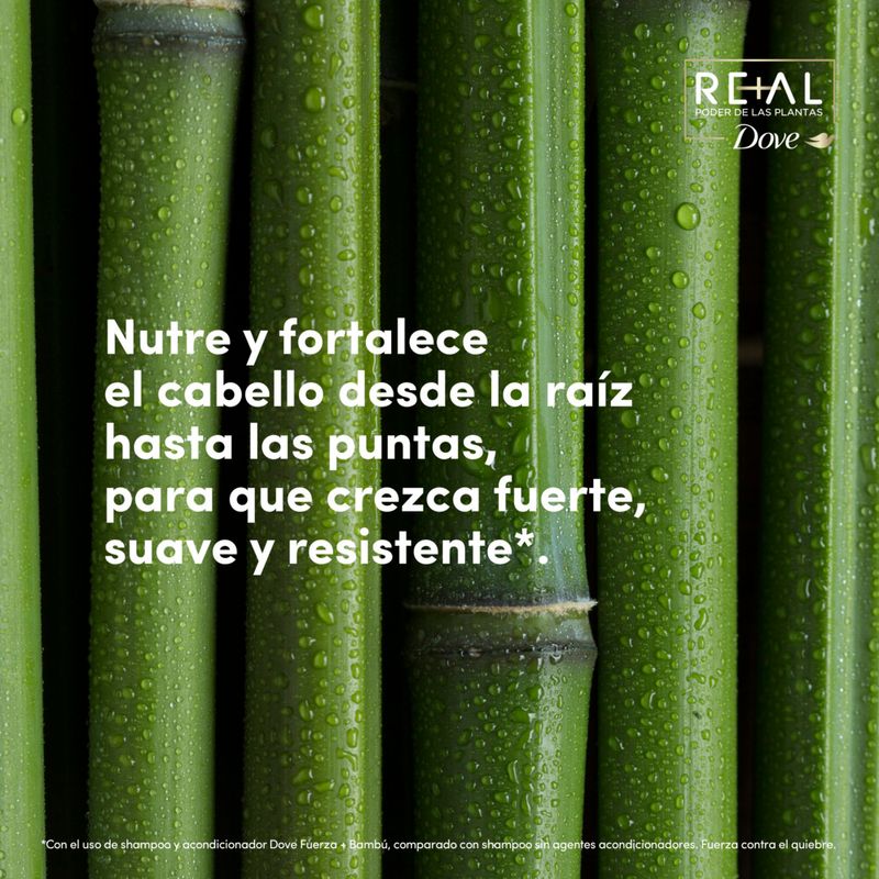 Dove Shampoo Poder De Las Plantas Fuerza + Bambú Perfumerías Pigmento