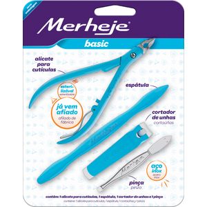 Kit Alicate Para Cutículas + Espátula + Alicate Corta Uñas  + Pinza