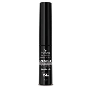 Delineador Líquido De Ojos Resist Negro