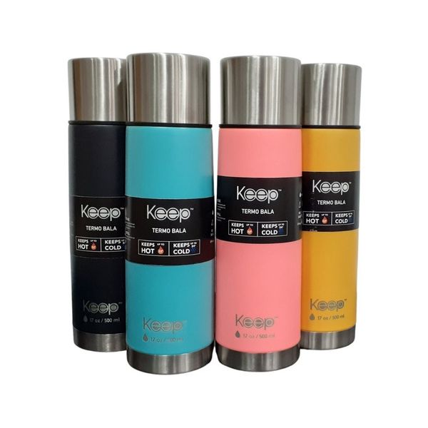 Termo-Bala-Rubber-Acero-Inoxidable