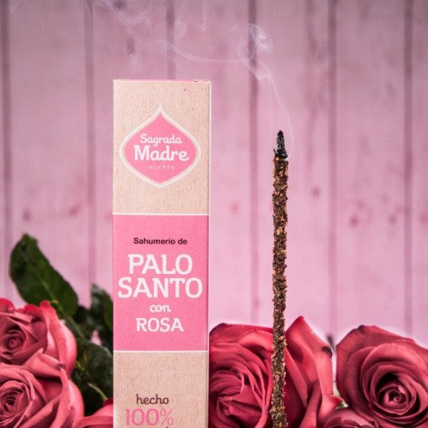 Sahumerios de Palo Santo con Rosa