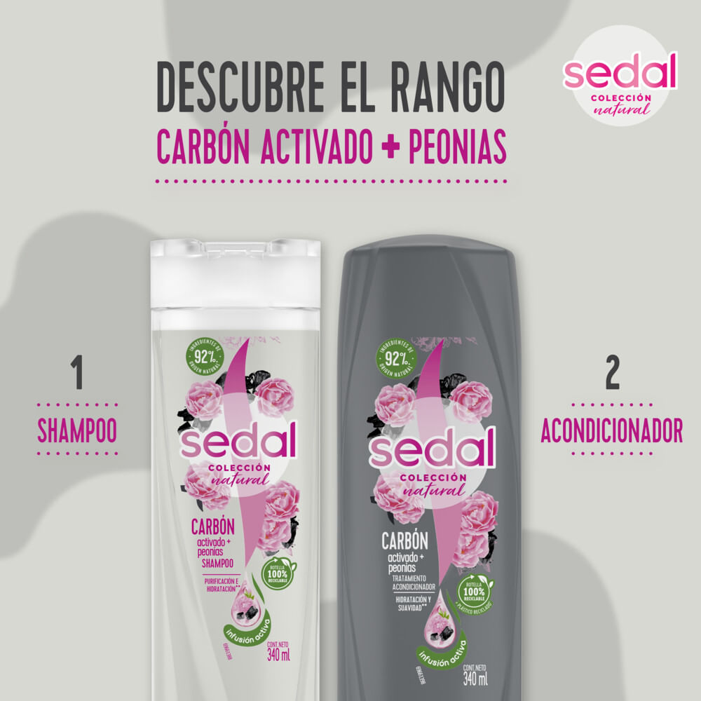 Sedal Acondicionador Carbón Activado + Peonias - Perfumerías Pigmento