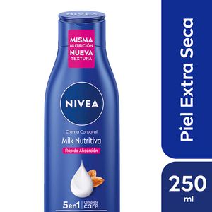 Crema Corporal Hidratante Milk Nutritiva 5 en 1 Piel Extra Seca