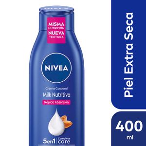 Crema Corporal Hidratante Milk Nutritiva 5 en 1 Piel Extra Seca