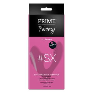 Kit Íntimo Fantasy Succionador Vibrador + Preservativos + Gel Íntimo