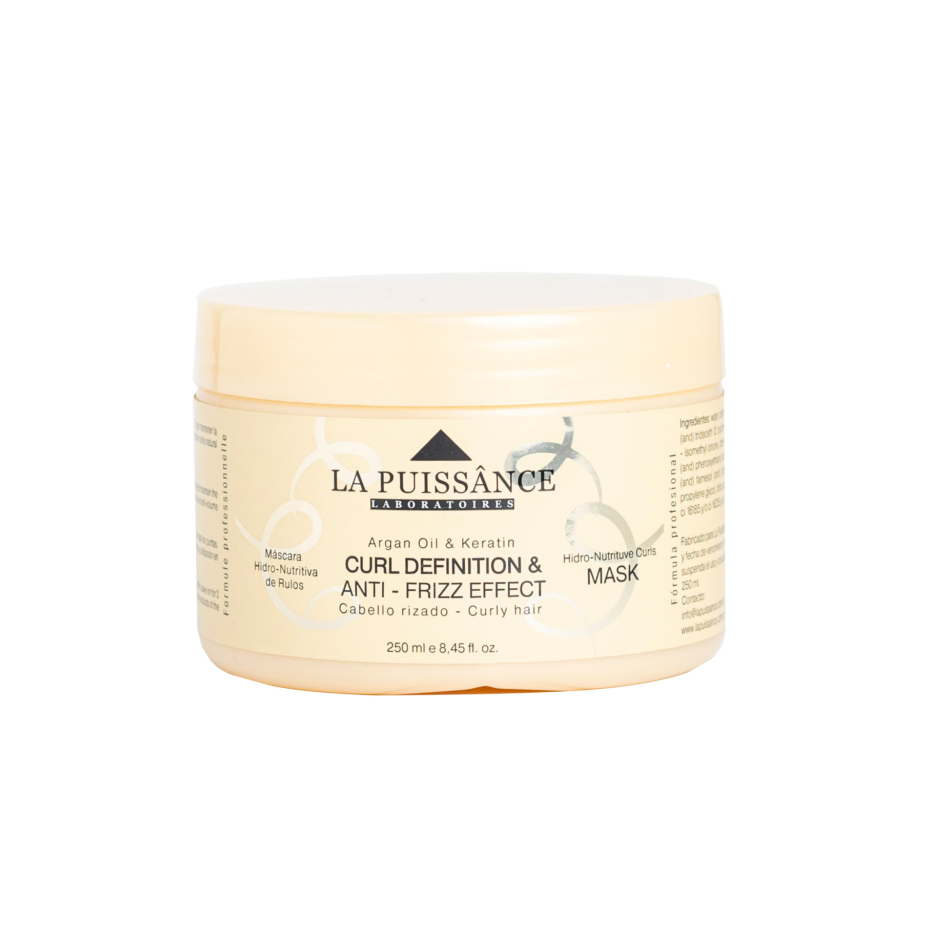 La Puissance Máscara Capilar Hidro Nutritiva Anti Frizz Para Rulos