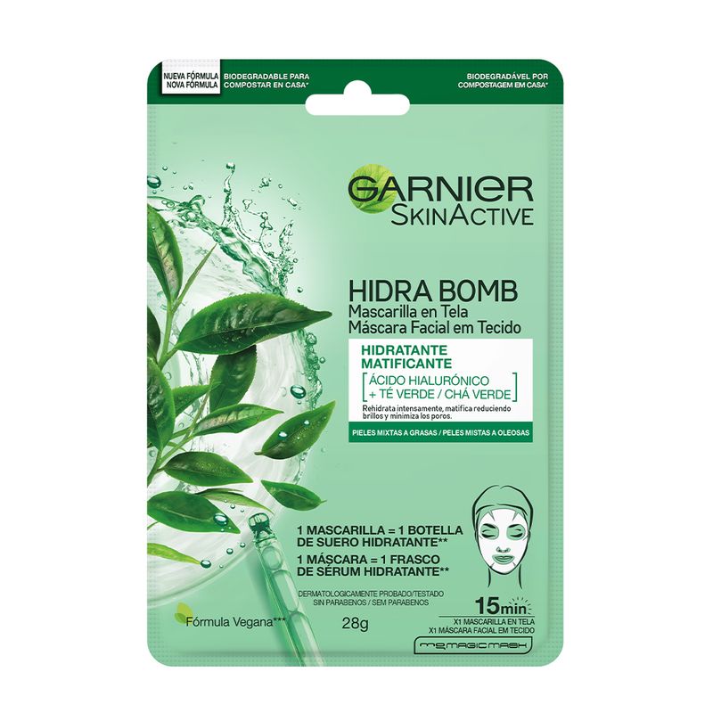 Mascarilla-Garnier-Skinactive-Green-Tea