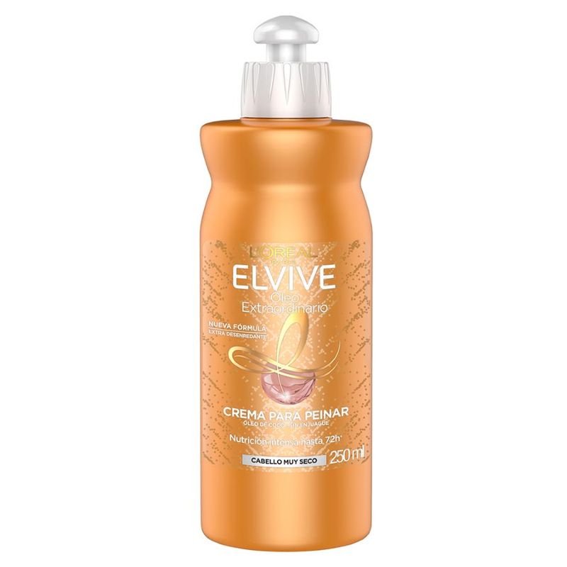 Elvive-Crema-Para-Peinar-Oleo-Extraordinario-Coco-L-Oreal-Paris-250-Ml