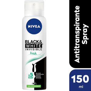 Desodorante Antitranspirante Femenino Black & White Fresh Sin Siliconas