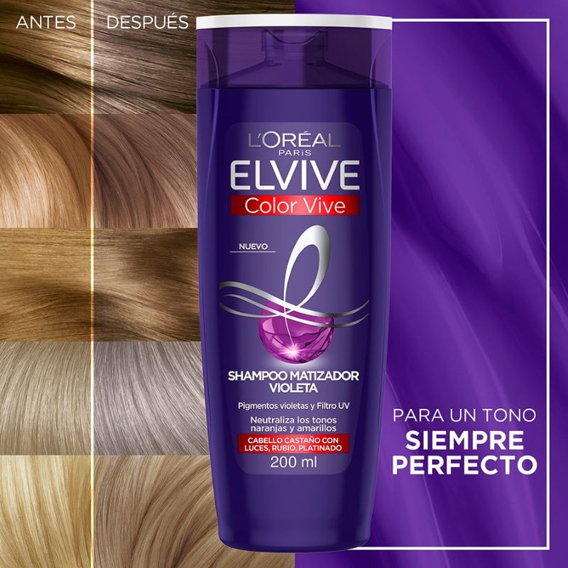 L'Oréal Elsève Color-Vive Champú Violeta 200ml