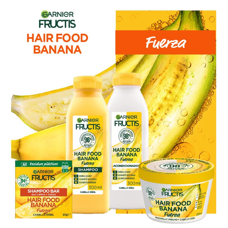 Shampoo-Hair-Food-Banana-Fructis-Garnier-300Ml