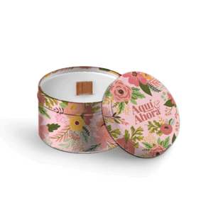 Vela De Soja Wild Flowers Gardenias & Jazmines Metal