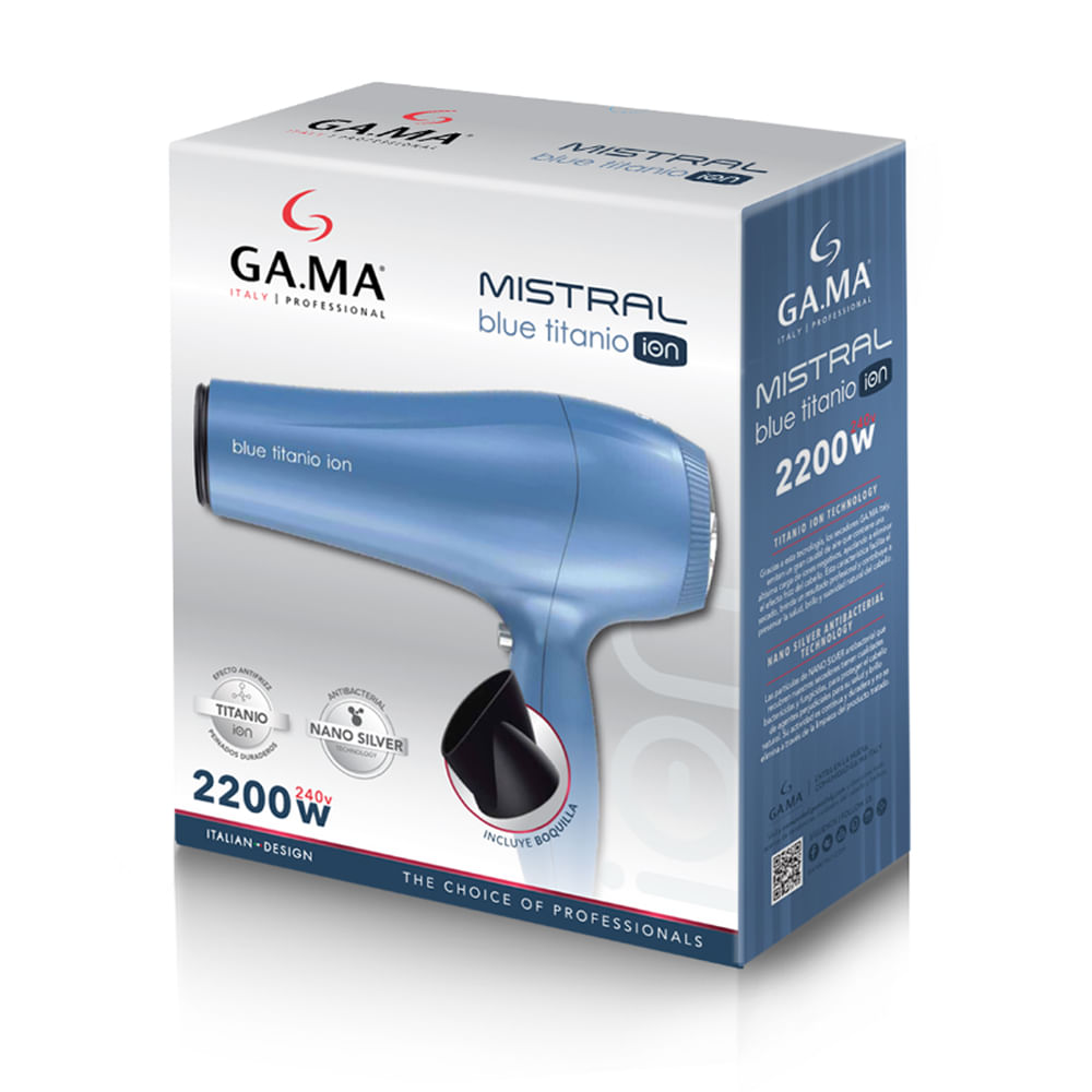 Hair Dryer Secador De Pelo Gama Titan Keratin Diamond Secador De