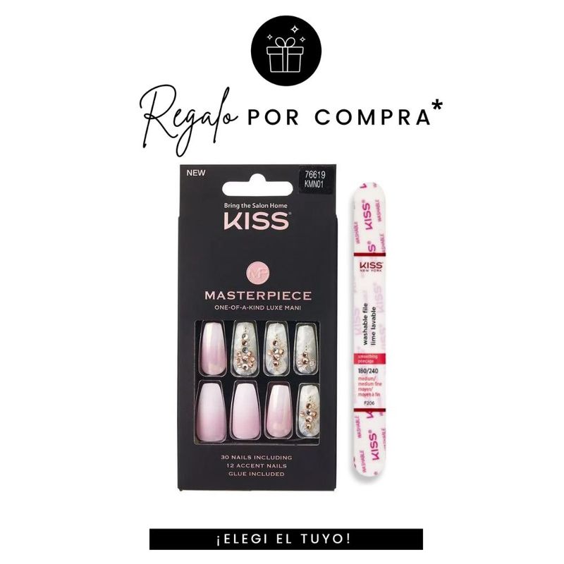 Uñas-Postizas-Kiss-Masterpiece-Glue-On-Nails