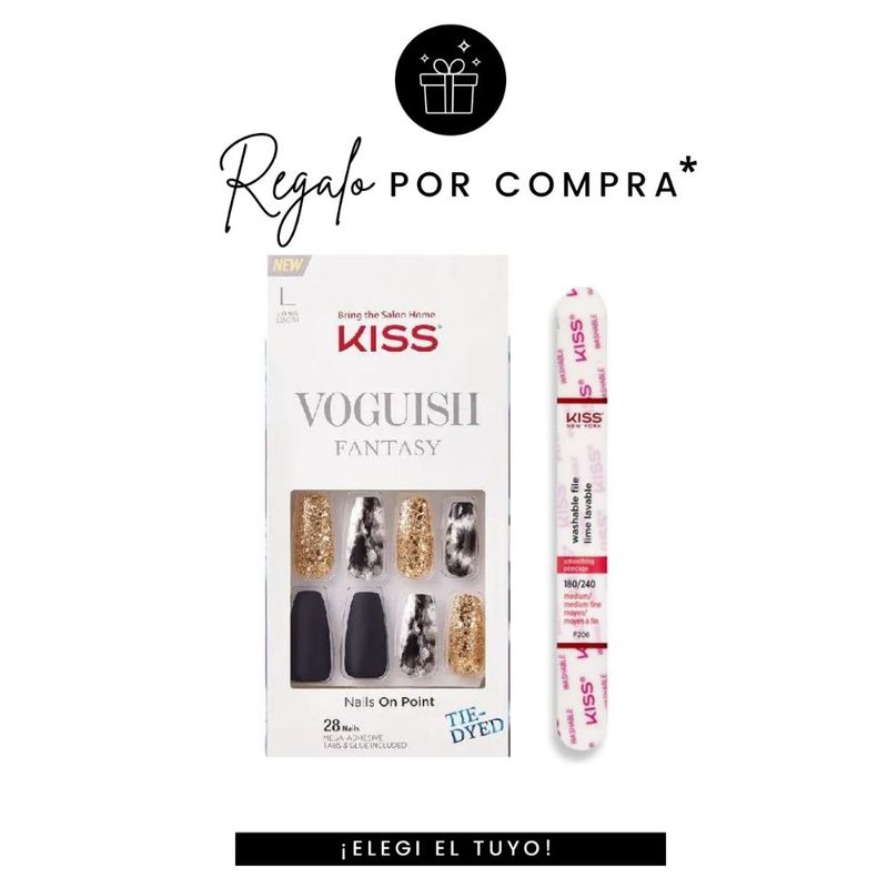 Uñas-Postizas-Kiss-Voguish-Fantasy-Glue-On-Nails