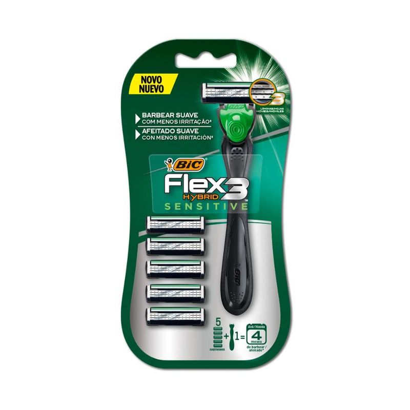 Maquina-Para-Afeitar-Flex3-Hybrid-Sensitive-