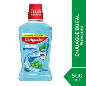 Enjuague Bucal Plax Menta Suave
