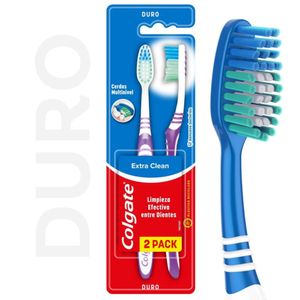 Cepillo Dental Extra Clean Firme Doble Acción