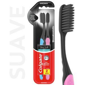 Cepillo Dental Slim Soft Black