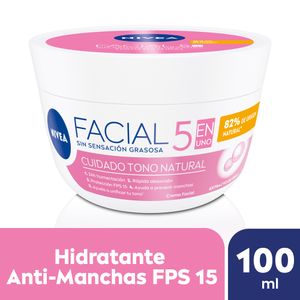 Crema Hidratante 5 En 1 Cuidado Radiante y Uniforme Todo Tipo De Piel