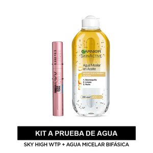 Kit A Prueba De Agua Maybelline & Garnier: Sky High + Agua Micelar