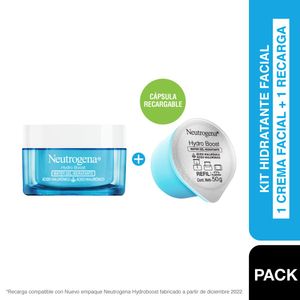 Kit Hidratante Facial Hydro Boost: Crema + Refill