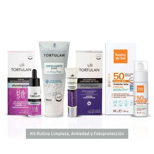Kit Rutina Limpieza Antiedad Y Fotoprotección