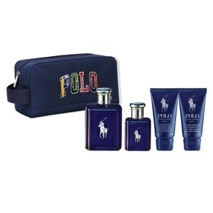 Set Polo Blue EDT 125 Ml + Travel Size + Shower Gel + After Shave
