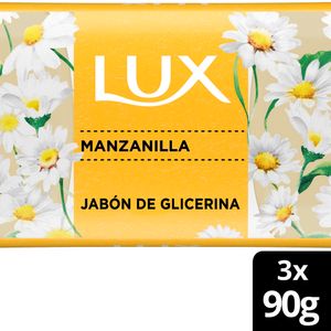 Jabón En Barra De Glicerina Manzanilla 3 Unidades
