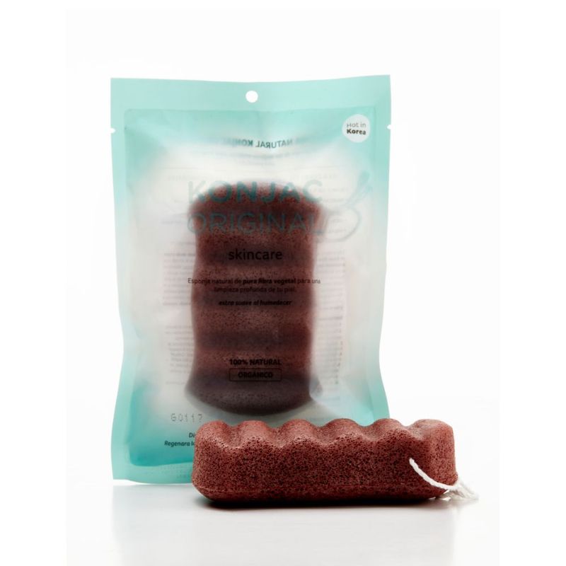 Esponja-Corporal-Roja-6-olas.-90--Konjac-10--Arcilla-Roja-Frances-