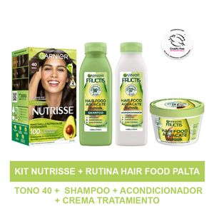 Kit Nutrisse Tono 40 + Rutina Hair Food Palta