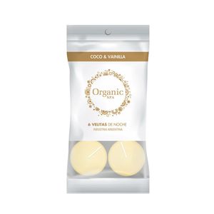 Velas De Noche Coco y Vainilla