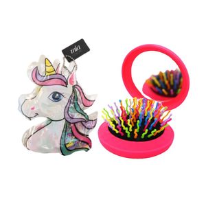 Kit Unicornio: Cepillo + Colitas Elásticas