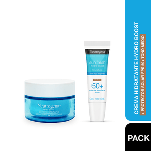 Kit Hydro Boost: Water Gel + Protector Solar Tono Medio