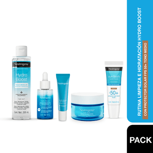 Kit Rutina Limpieza E Hidratación Hydro Boost Con FPS Tono Medio