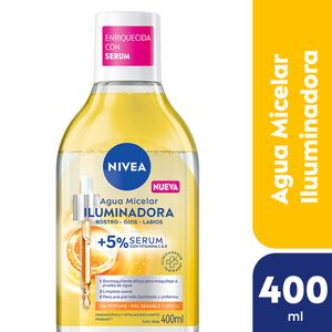 Agua Micelar Iluminadora Enriquecida Con Sérum Piel Sensible