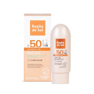Protector Facial Fluido Color Summer Glow Bioactiv FPS 50