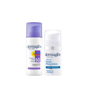 Kit Facial Hidratación Con Ácido Hialurónico + FPS 50