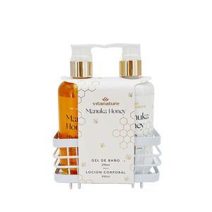 Bath Gift Set Basket Manuka Honey