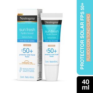 Protector Solar Sun Fresh Hydro Boost Tono Claro FPS 50+