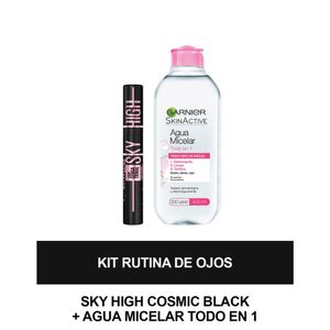 Kit Rutina De Ojos: Sky High Cosmic + Agua Micelar Todo En 1
