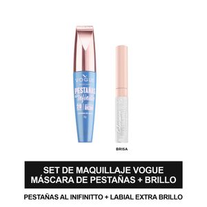 Kit De Maquillaje Máscara De Pestañas + Brillo