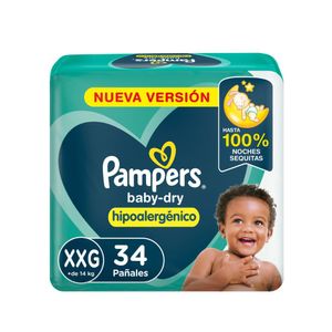 Pañales Baby Dry Hipoalergénico Talle XXG