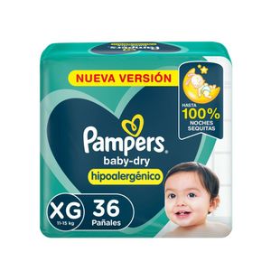 Pañales Baby Dry Hipoalergénico Talle XG