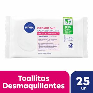 Toallitas Limpiadoras 3 En 1 Piel Sensible Con Pro-Vitamina B5 e Hidramina