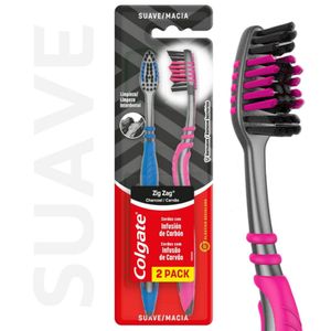 Cepillo Dental Zig Zag Charcoal Medio